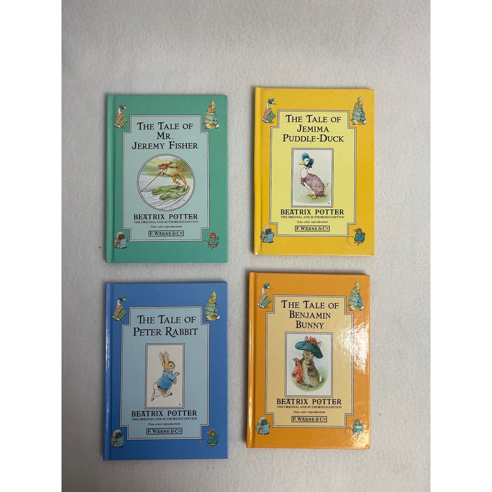 Cottagecore Beatrix Potter Kid Multicolor 4 Book Set Peter Rabbit Benjamin Bunny